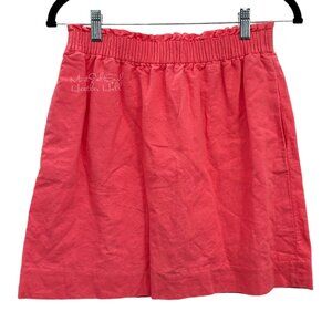 J. Crew Factory Ruffle Top Linen Shirt Size 4